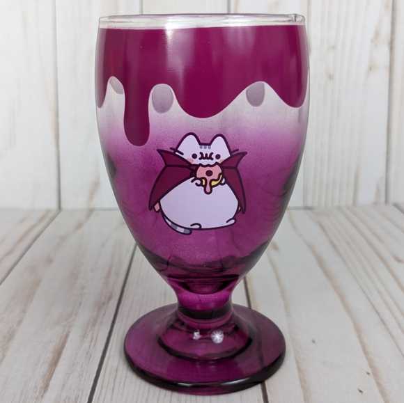 Pusheen Other - Culture Fly Pusheen Box Exclusive Vampurr Purple Drip Glass Goblet Cup New